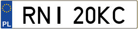 Trailer License Plate